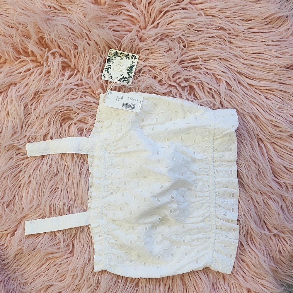 Chelsea & Violet Eyelet Tank
